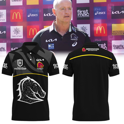 Brisbane Broncos NRL Home Of The Mighty Limited Edition Polo Shirt TM - Super Savings When Buying Combo V4