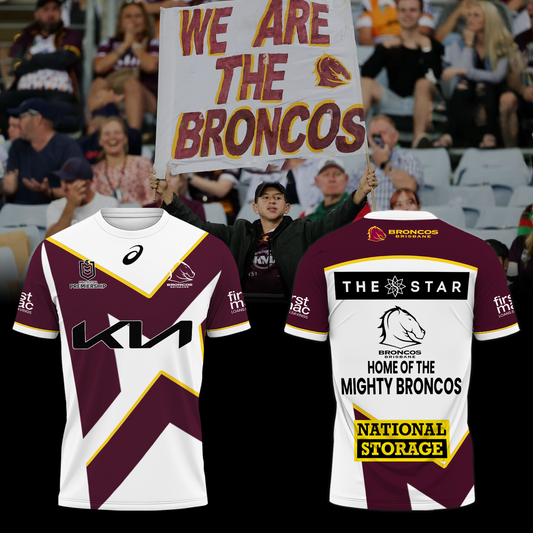 Brisbane Broncos NRL The Mighty Limited Edition T-Shirt TM - You will save more when you buy the clothes and hat combo V2