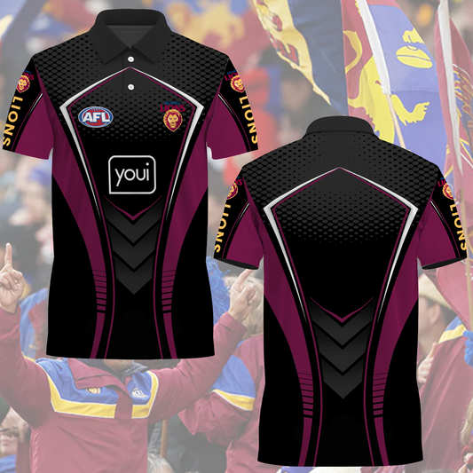Brisbane Lions AFL 2025 Limited Edition Polo Shirt TM NTA V2 240425