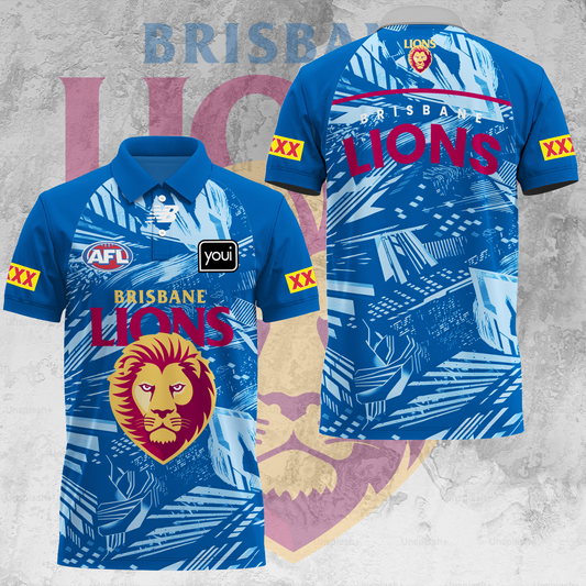 Brisbane Lions AFL 2025 Limited Edition Polo Shirt TM V10