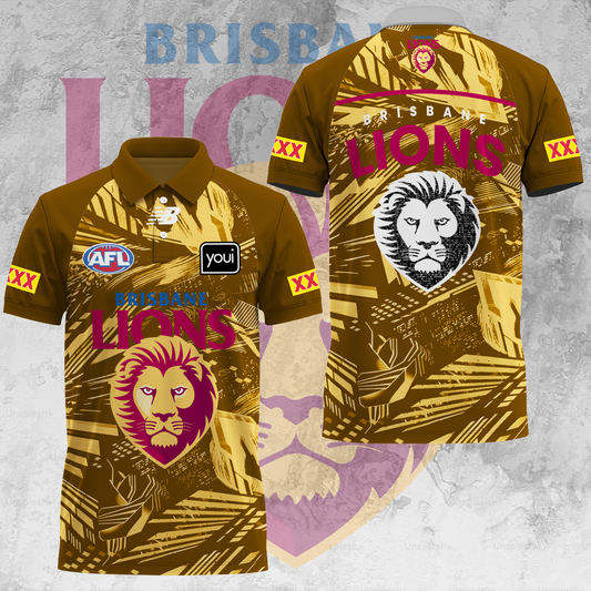 Brisbane Lions AFL 2025 Limited Edition Polo Shirt TM V13