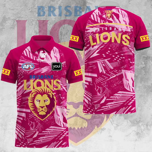 Brisbane Lions AFL 2025 Limited Edition Polo Shirt TM V7
