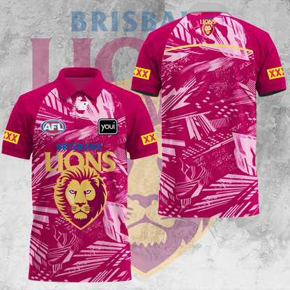 Brisbane Lions AFL 2025 Limited Edition Polo Shirt TM V8