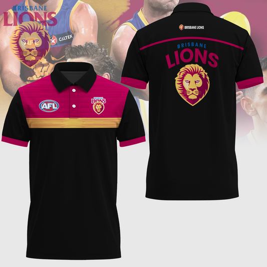 Brisbane Lions AFL Limited Edition Polo Shirt TM - Super Savings When Buying Combo V1