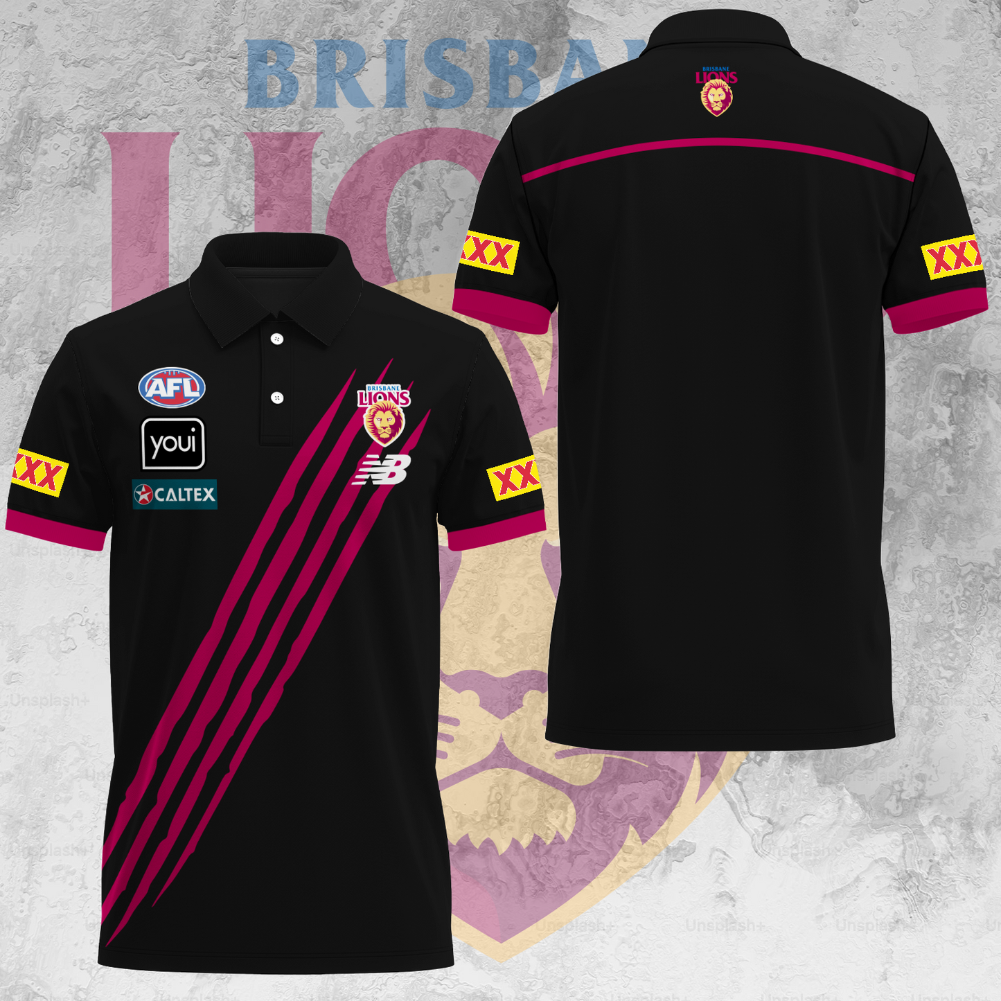 Brisbane Lions AFL Special Edition Polo Shirt TM V2