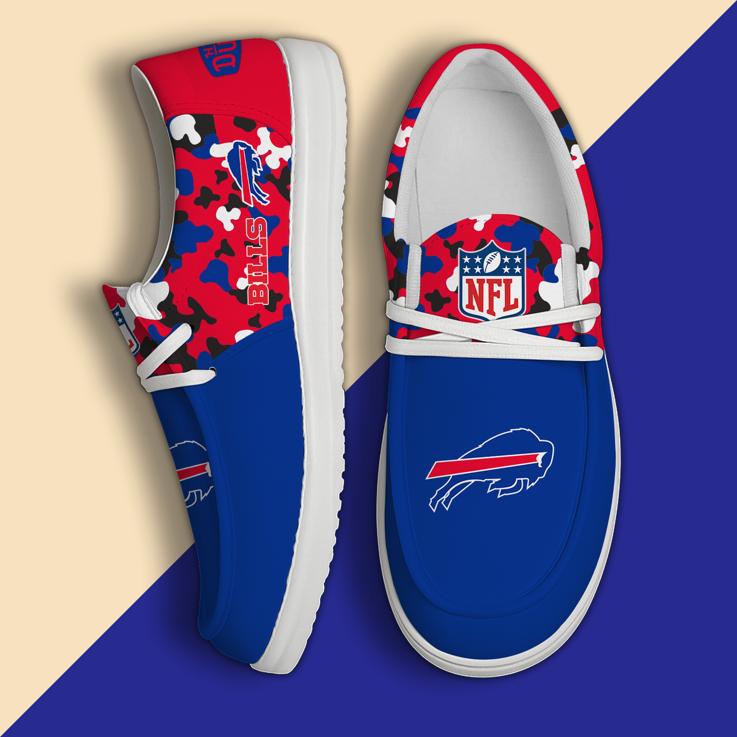 BUF Personalized NFL Hey Dude Shoes DatND ThuongNH