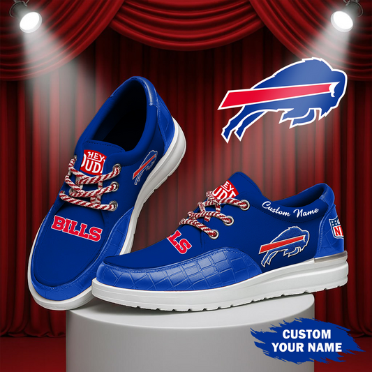 BUF x NFL  Premium Leather Loafer Shoes TUANND TANTD