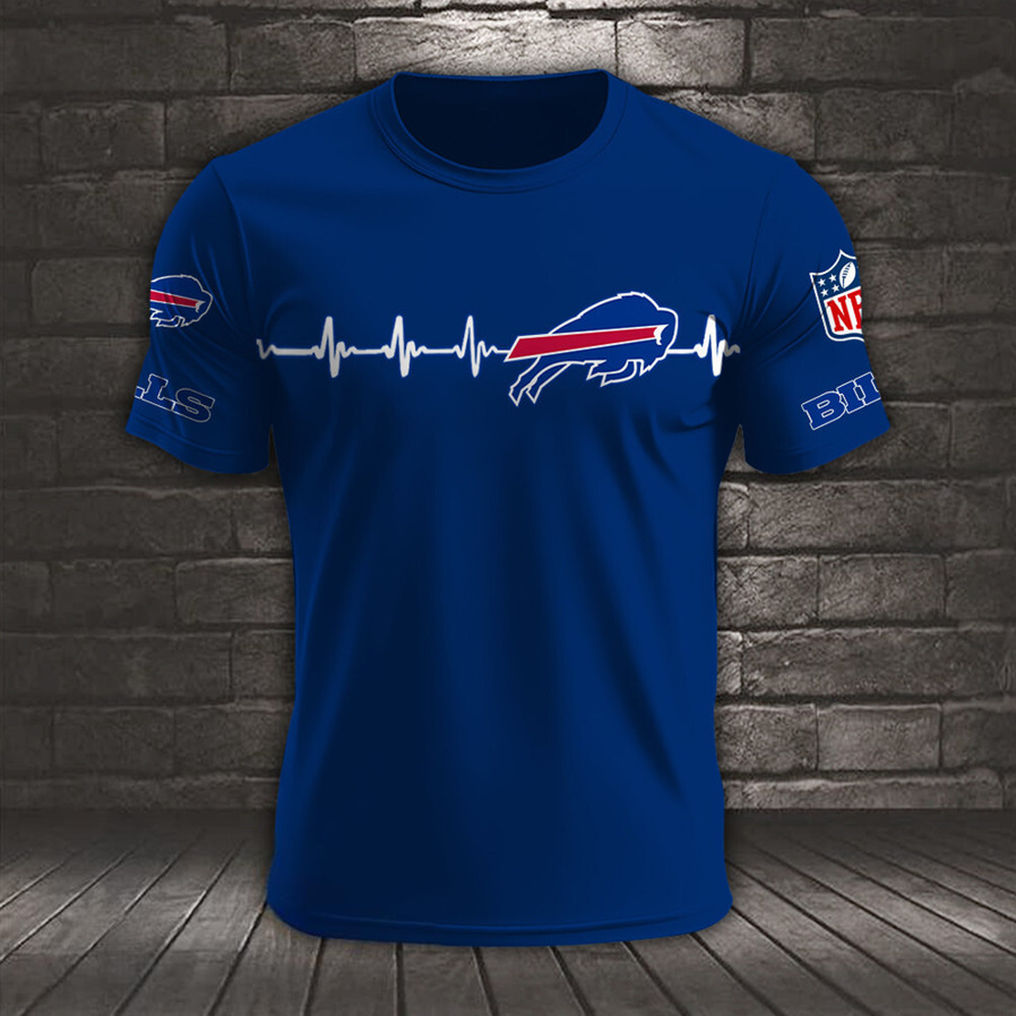 BUF x NFL Heart Rate Map Special 3D Shirt DatND ThuongNH