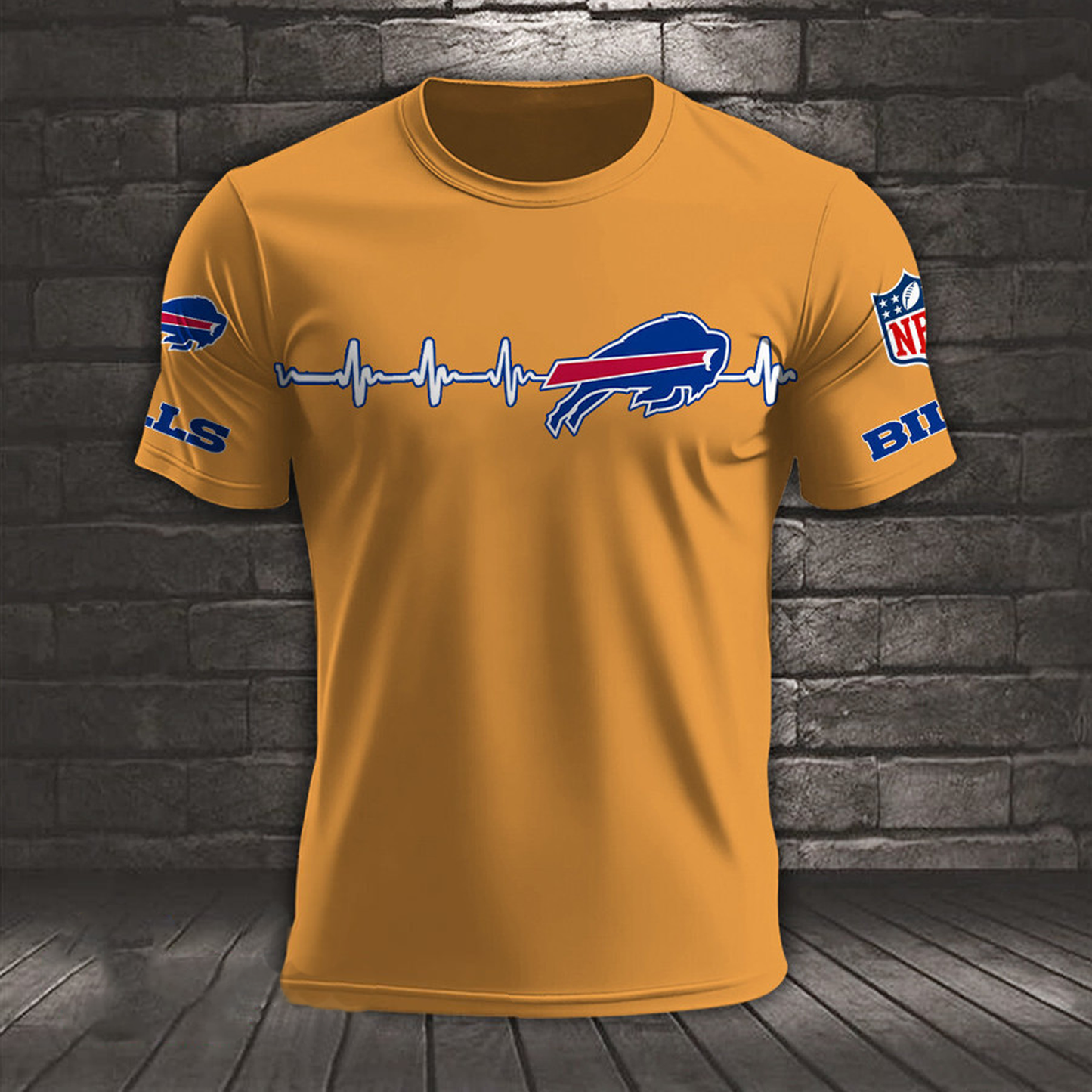 BUF x NFL Heart Rate Map Special 3D Shirt DatND ThuongNH