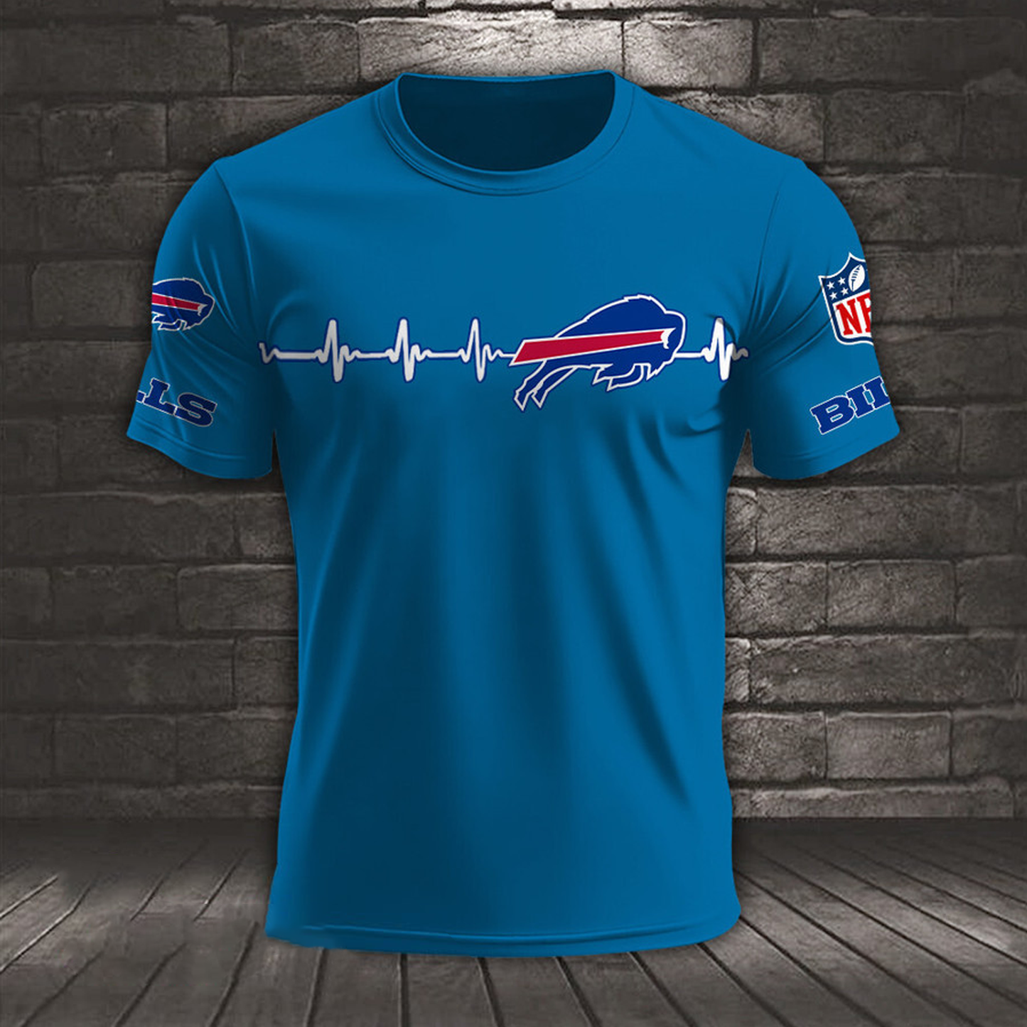 BUF x NFL Heart Rate Map Special 3D Shirt DatND ThuongNH