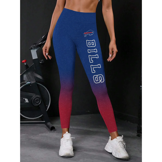 BUF x NFL High Waist Push Up Printed Leggings DATND TANTD