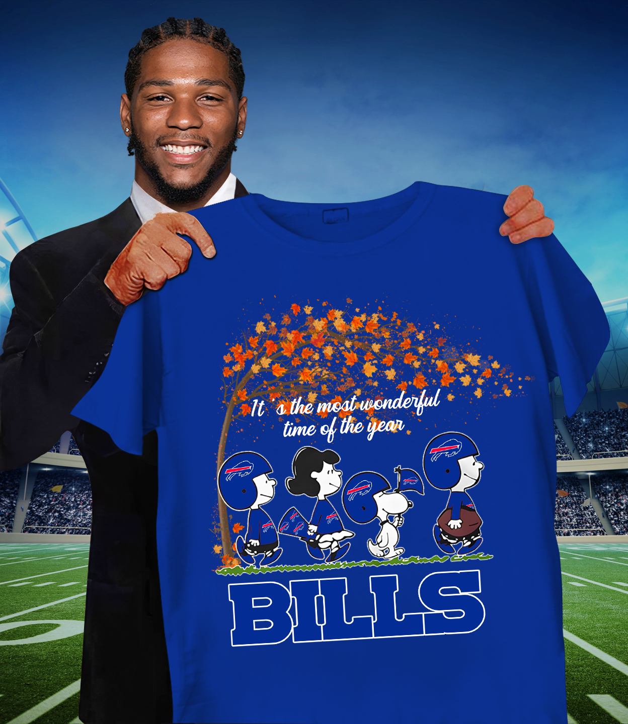 BUF x NFL It's The Most Wonderful T-Shirt DATND TANTD