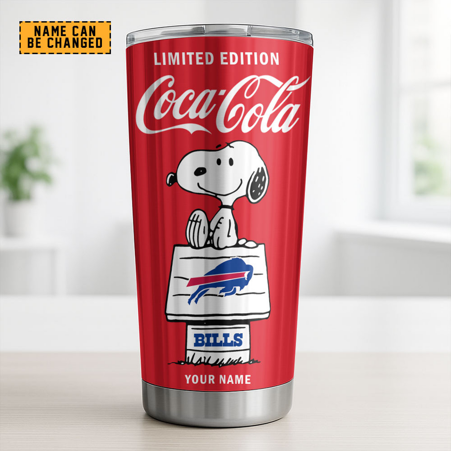 BUF x NFL Mix Snoopy & Red Coca Tumbler DatND DVT