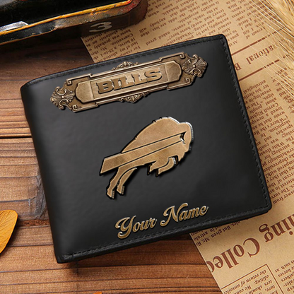 BUF x NFL Premium Leather Wallet DatND DVT