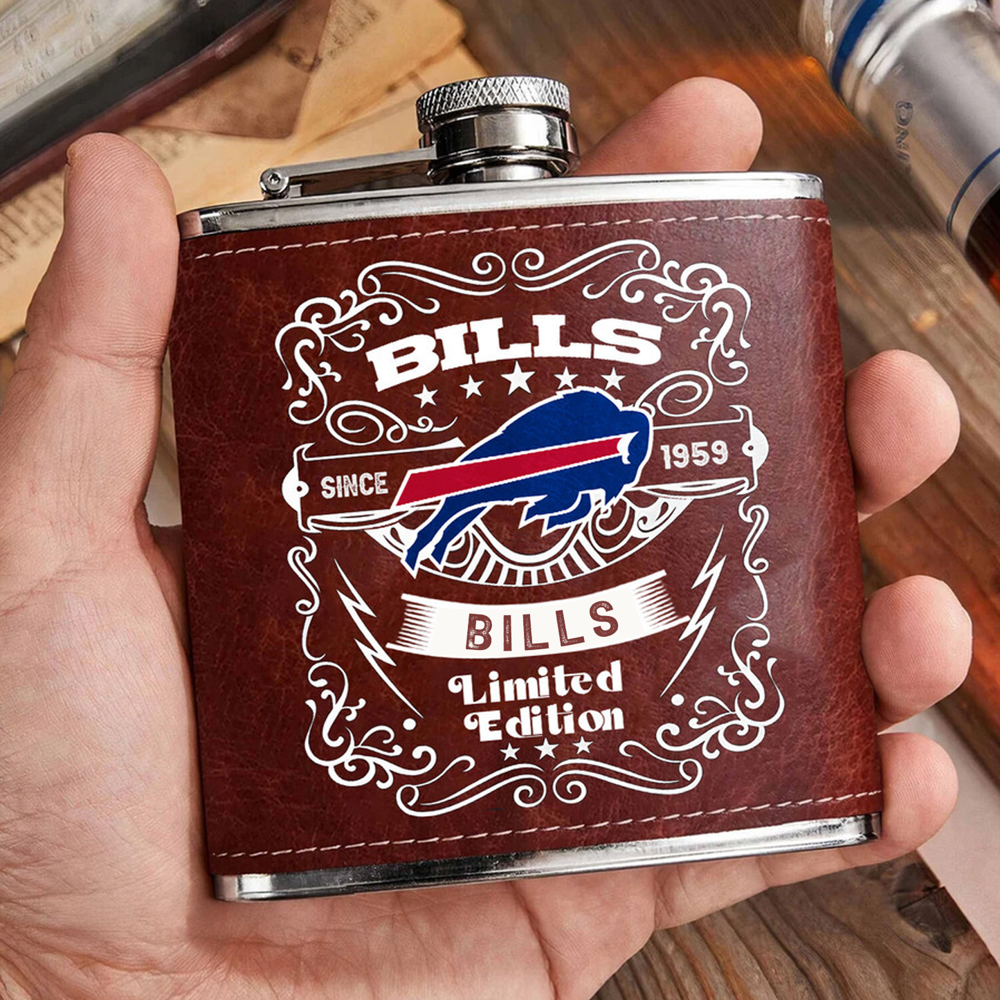 BUF x NFL Stainless Steel Flask DatND ThuongNH