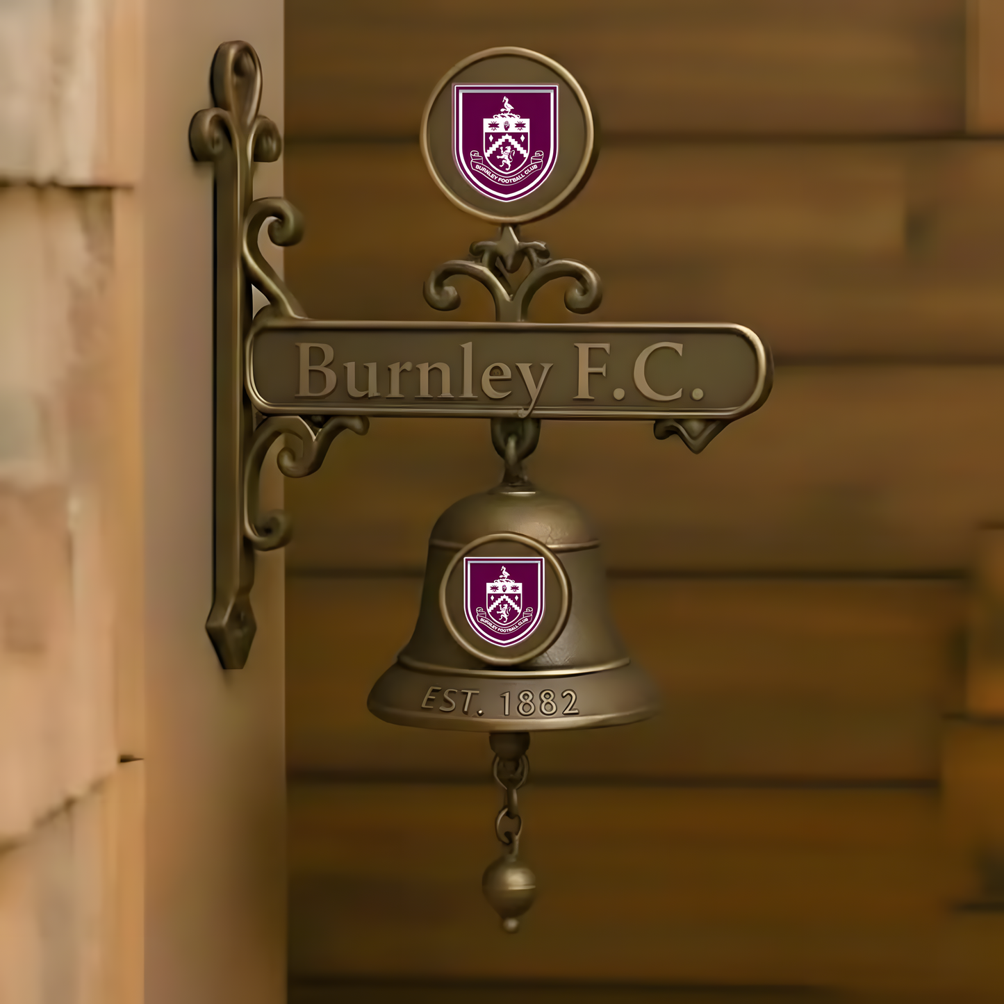 BUR X EPL Vintage Football Club Brass Bell V1 NAK NHT