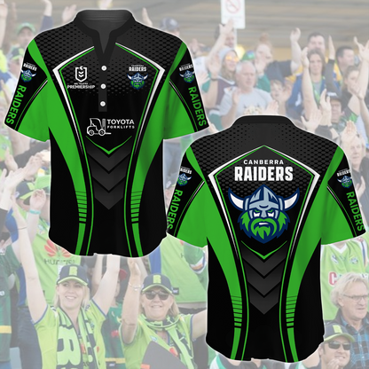 Canberra Raiders NRL 2025 Limited Edition Henley Shirt TM NTA V1