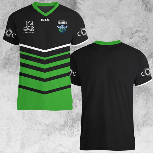 Canberra Raiders NRL 2025 Limited Edition V-neck T-Shirt TM NTA V15