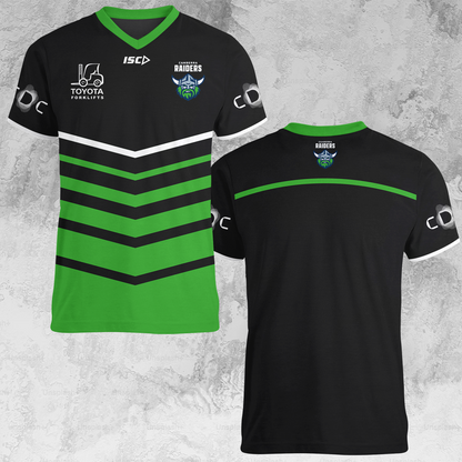 Canberra Raiders NRL 2025 Limited Edition V-neck T-Shirt TM NTA V9
