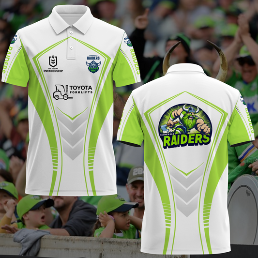 Canberra Raiders NRL 2025 Polo Shirt TM NTA V1