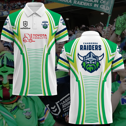 Canberra Raiders NRL 2025 Polo Shirt TM NTA V1