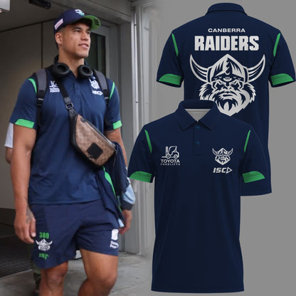 Canberra Raiders NRL 2025 Polo Shirt TM NTA V3
