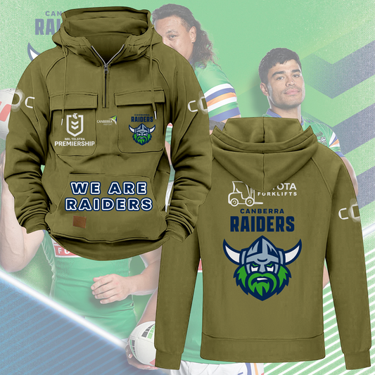 Canberra Raiders NRL 2025 Quarter Zip Hoodie TM NTA V1