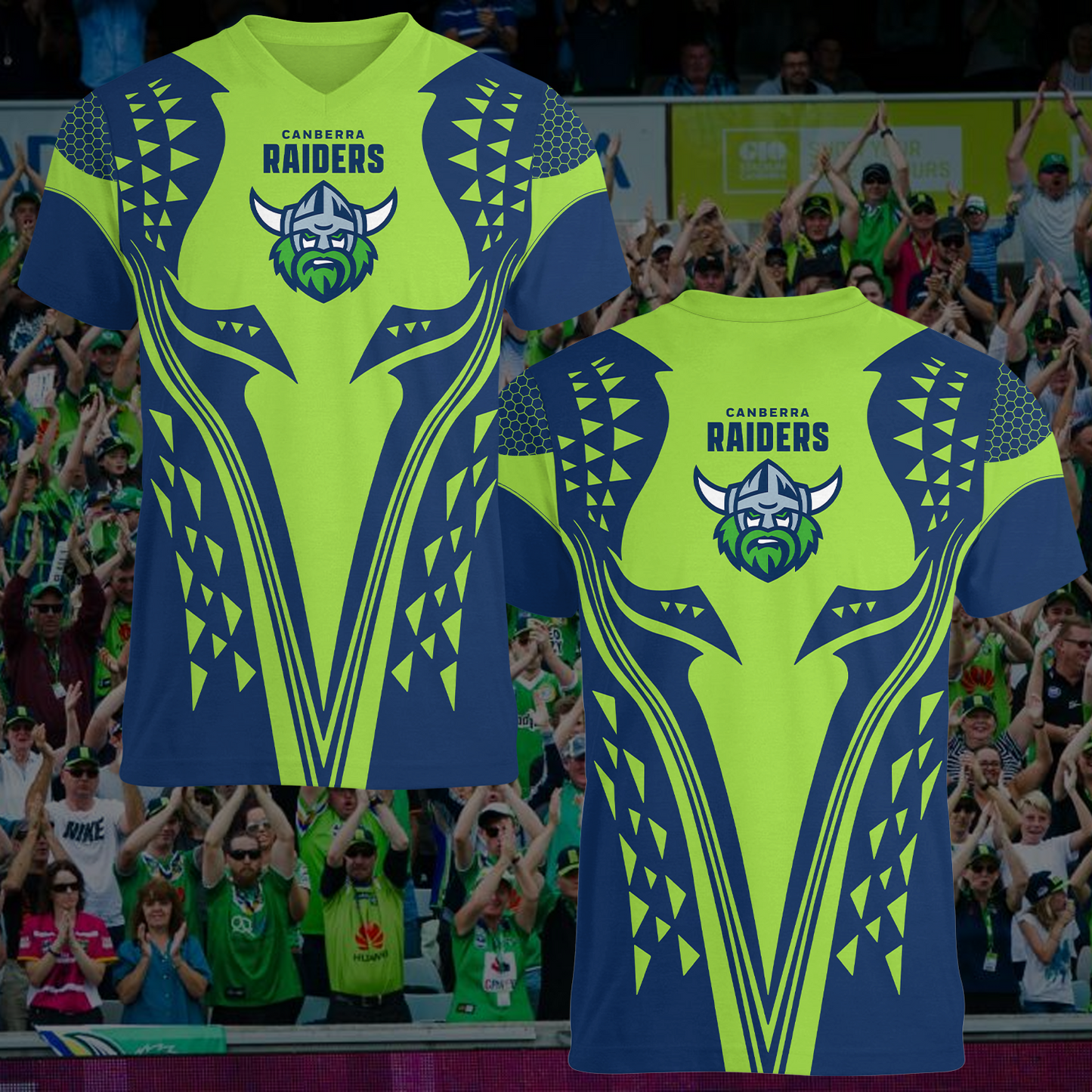Canberra Raiders NRL 2025 T-Shirt TM NTA V1