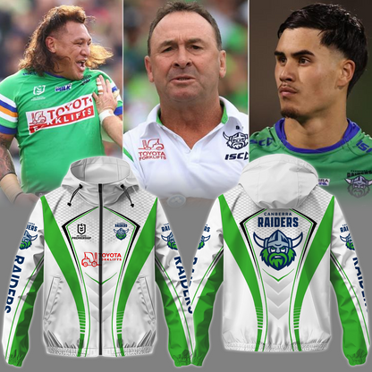 Canberra Raiders NRL 2025 Windbreaker Jacket TM NTA V1