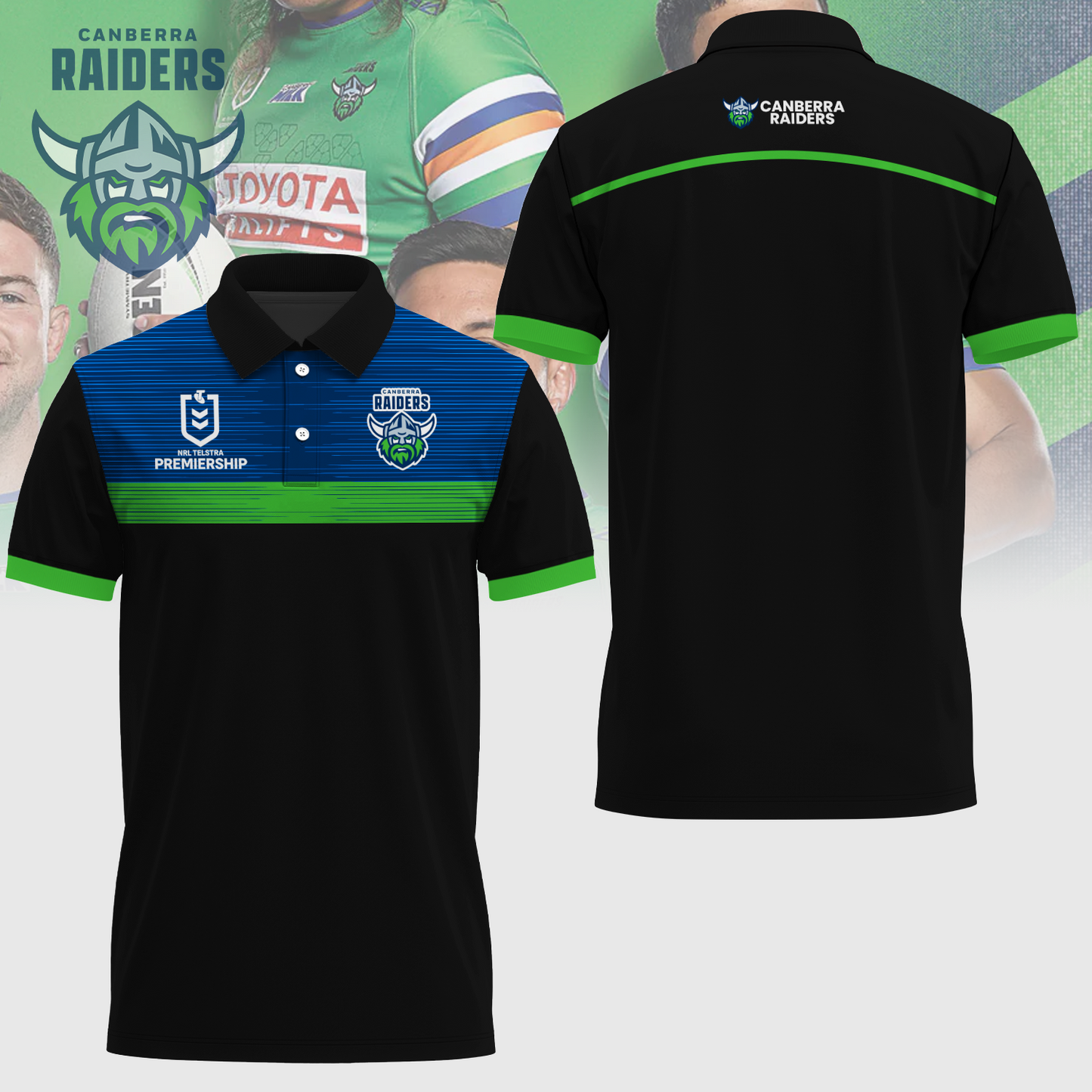Canberra Raiders NRL Limited Edition Polo Shirt TM - Super Savings When Buying Combo V2