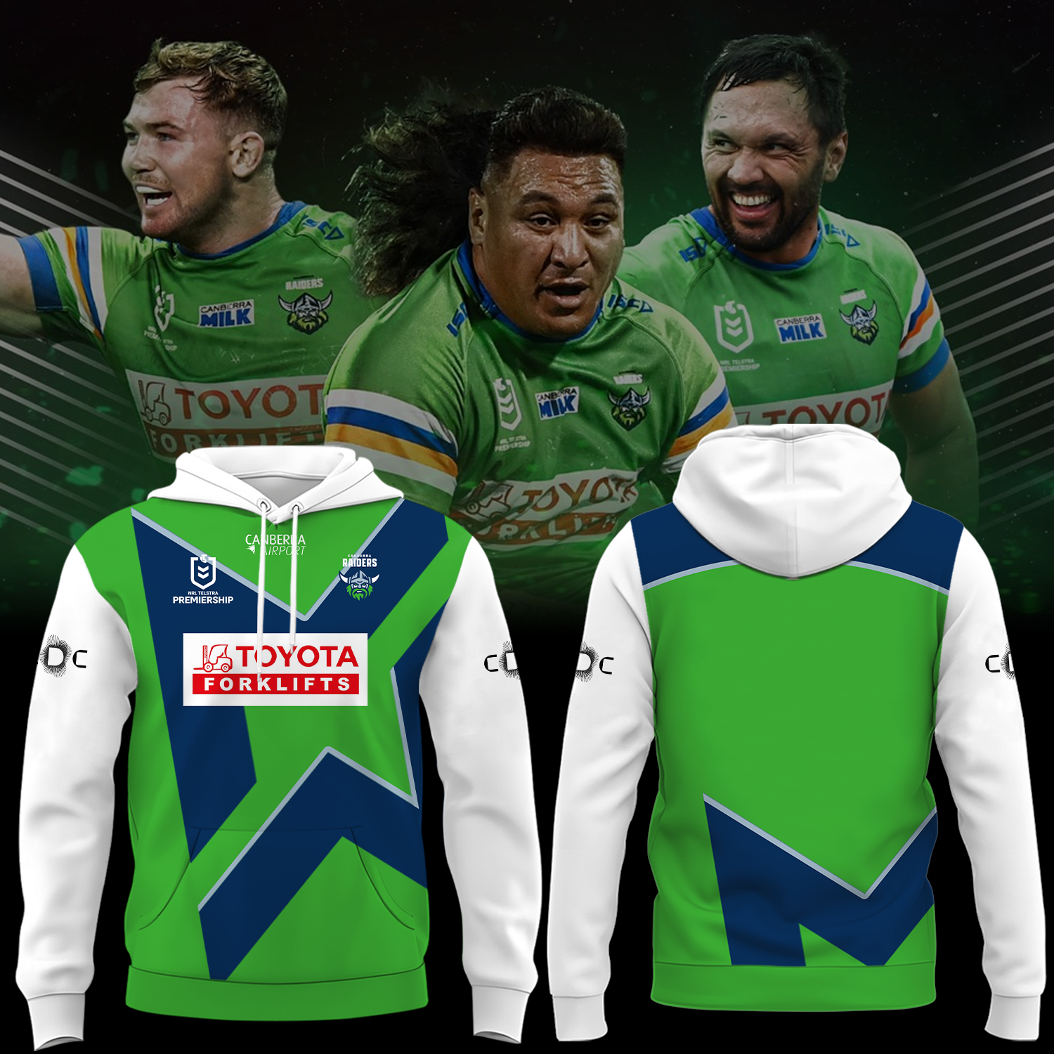 Canberra Raiders NRL We Are Raiders Limited Edition Hoodie TM V1