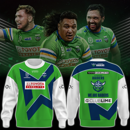 Canberra Raiders NRL We Are Raiders Limited Edition Sweatshirt TM V5