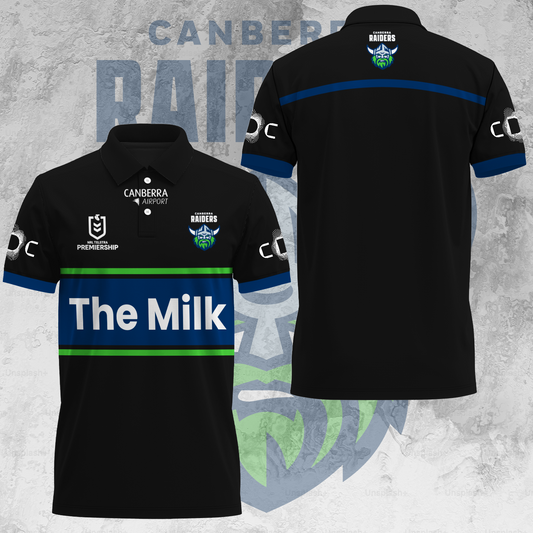 Canberra Riders NRL The Milk Special Edition Polo Shirt TM - Super Savings When Buying Combo V2