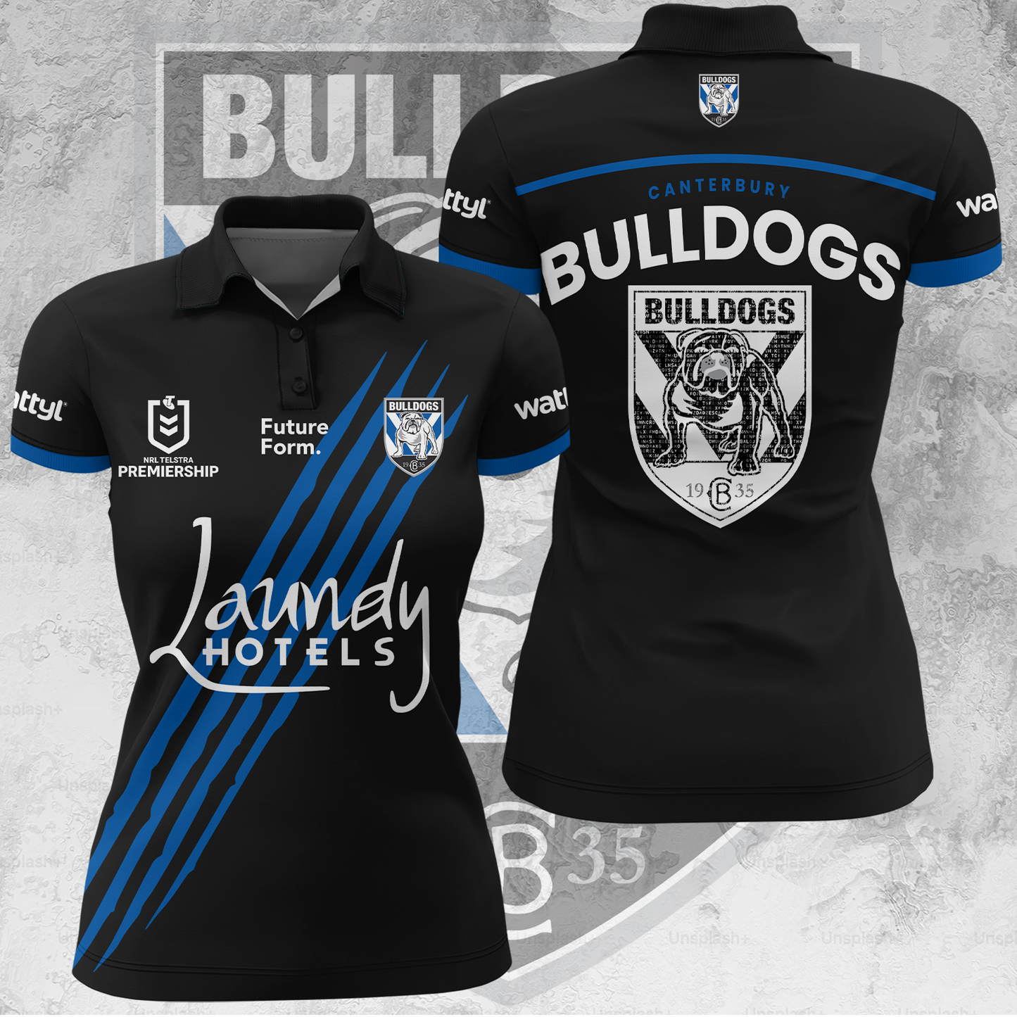 Canterbury-Bankstown Bulldogs 2025 The Dogs Of War Limited Edition Women's Polo TM V1