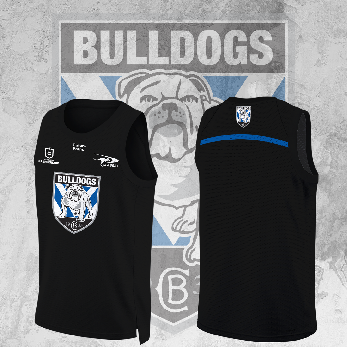 Canterbury-Bankstown Bulldogs NRL 2025 Dogs Of War Limited Edition BK Jersey Round Neck - When you buy a combo - You save more V2