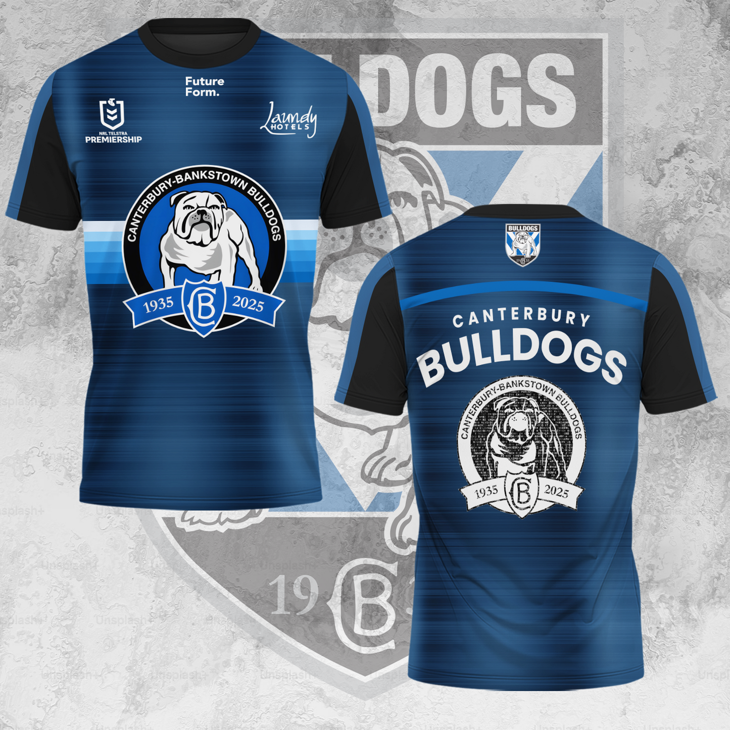 Canterbury-Bankstown Bulldogs NRL 2025 Dogs Of War Limited Edition T-Shirt TM V7