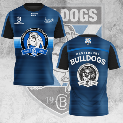 Canterbury-Bankstown Bulldogs NRL 2025 Dogs Of War Limited Edition T-Shirt TM V7