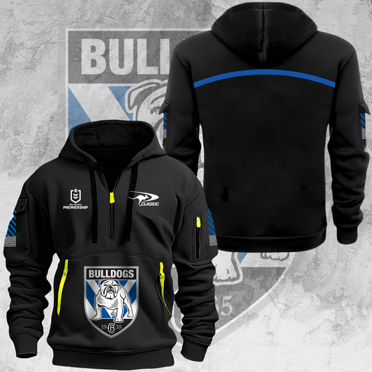 Canterbury-Bankstown Bulldogs NRL 2025 Dogs Of War Limited Edition Zipper Hoodie - When you buy a combo - You save more V2