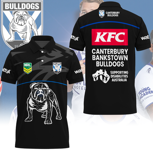 Canterbury-Bankstown Bulldogs NRL 2025 Limited Edition Polo Shirt TM - Super Savings When Buying Combo V1