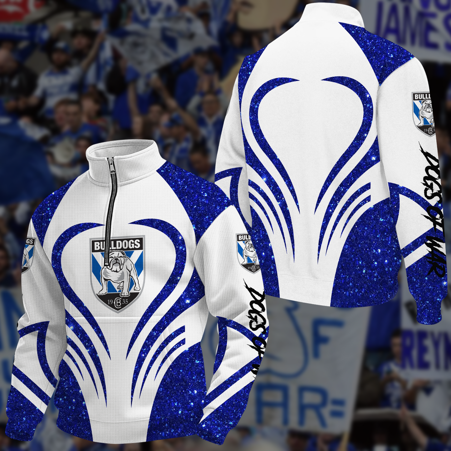 Canterbury-Bankstown Bulldogs NRL 2025 New Hoodie TM NTA V2