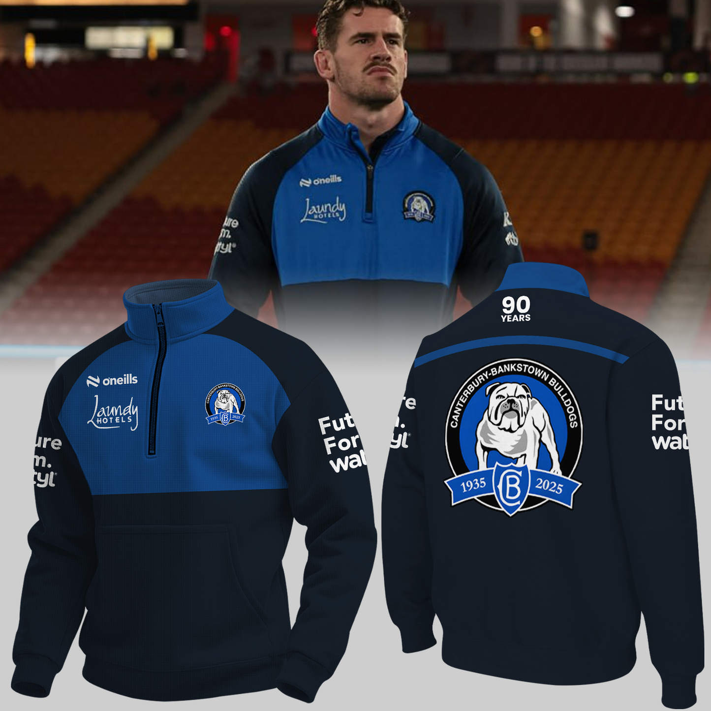 Canterbury-Bankstown Bulldogs NRL 2025 New Hoodie TM NTA V7
