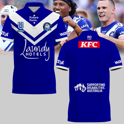 Canterbury-Bankstown Bulldogs NRL 2025 Polo Shirt TM NTA V3