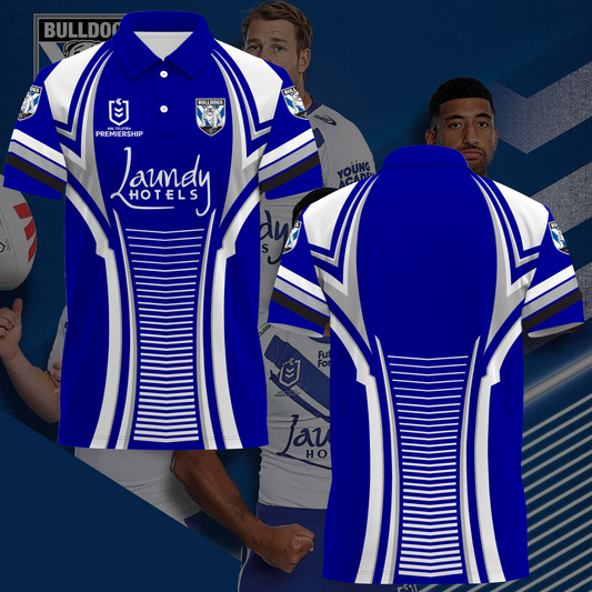 Canterbury-Bankstown Bulldogs NRL 2025 Polo Shirt TM NTA V3