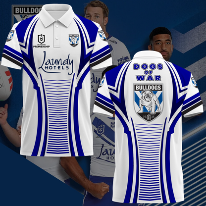 Canterbury-Bankstown Bulldogs NRL 2025 Polo Shirt TM NTA V6