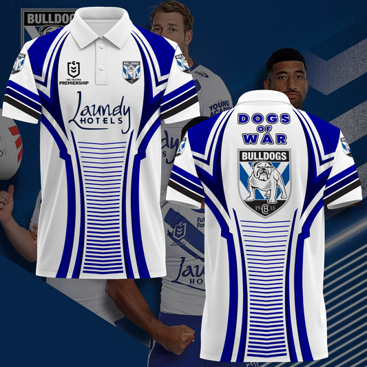 Canterbury-Bankstown Bulldogs NRL 2025 Polo Shirt TM NTA V6