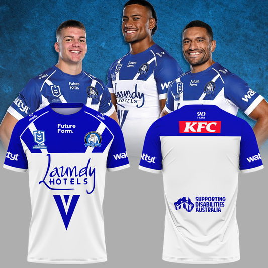 Canterbury-Bankstown Bulldogs NRL 2025 T-Shirt TM NTA V1
