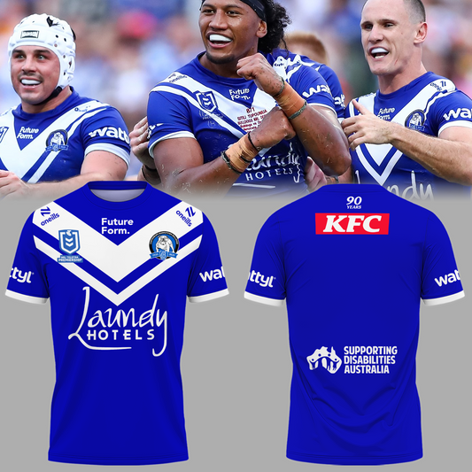 Canterbury-Bankstown Bulldogs NRL 2025 T-Shirt TM NTA V4