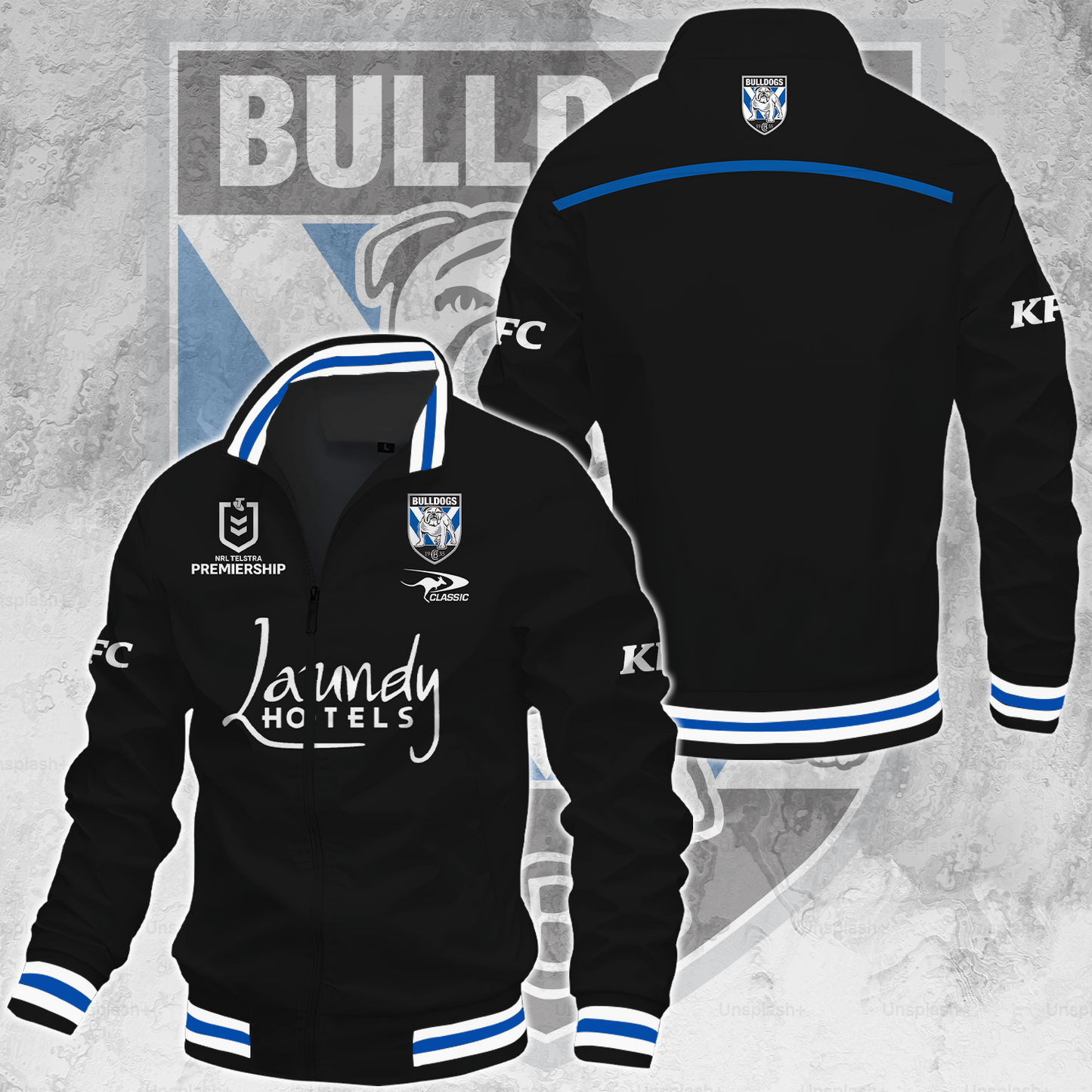 Canterbury-Bankstown Bulldogs NRL 2025 The Dogs Of War Limited Edition Casual Jacket TM NTA V151