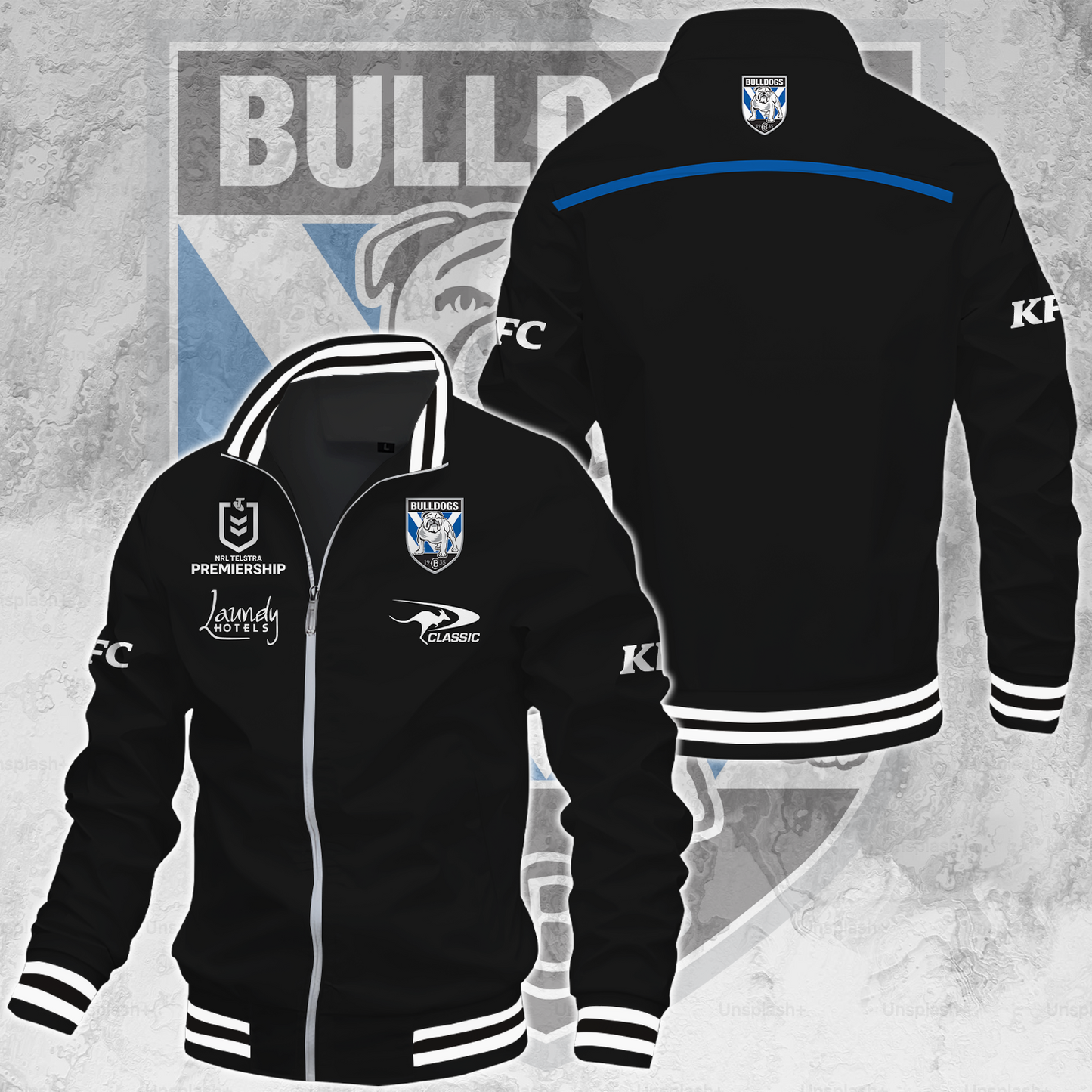 Canterbury-Bankstown Bulldogs NRL 2025 The Dogs Of War Limited Edition Casual Jacket TM NTA V154