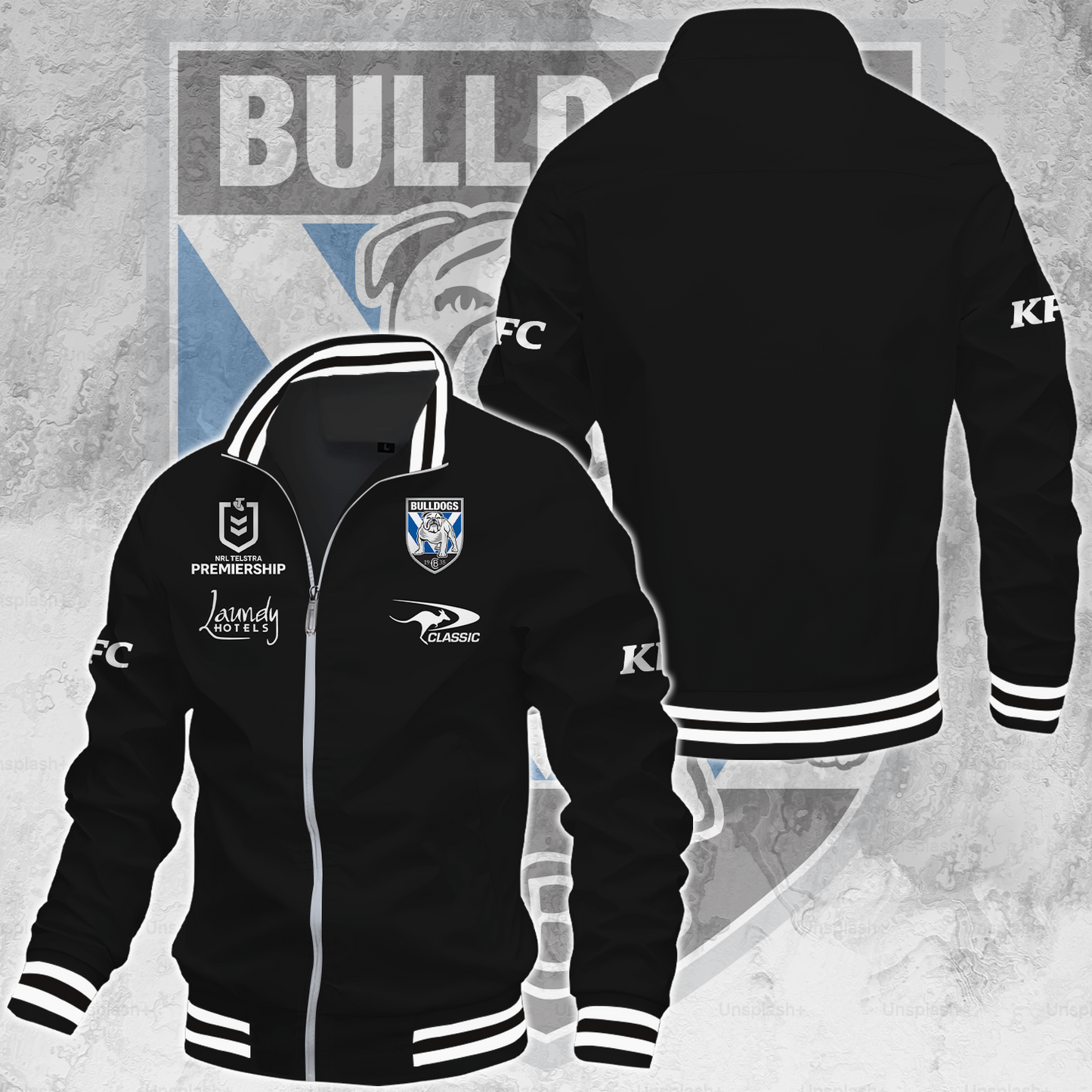 Canterbury-Bankstown Bulldogs NRL 2025 The Dogs Of War Limited Edition Casual Jacket TM NTA V156